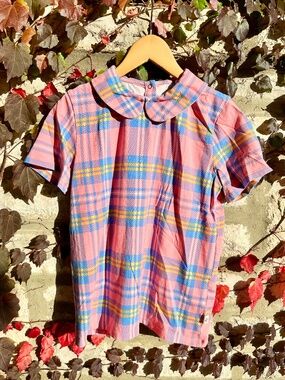 Mini Rodini Peter Pan Collar Shirt 9-11 organic cotton